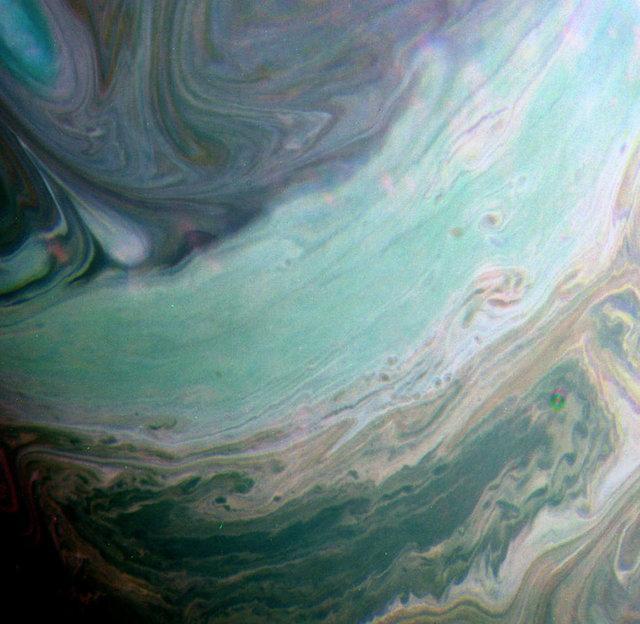 تصویر مینیاتوری ناسا از ابرهای زحل