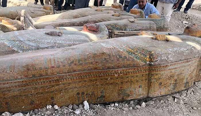 رونمایی از 30 تابوت چوبی باستانی در مصر