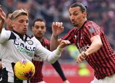 میلان 3-2 اودینزه؛ پیروزی روسونری در ثانیه آخر