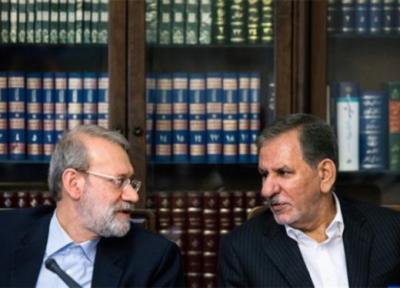 علی لاریجانی: اگر جهانگیری در انتخابات 1400 کاندیدا گردد، من نمی آیم