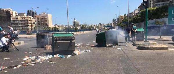 کشف 16 موشک آر پی جی و 5 بمب در سطل زباله های بیروت!